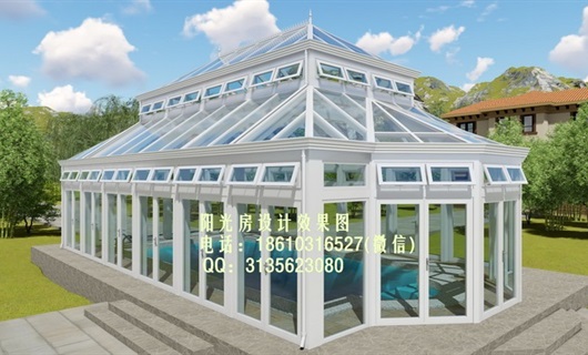 D0700游泳池阳光房设计效果图（幅）