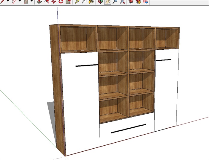 储物柜独特详细设计su模型(1)