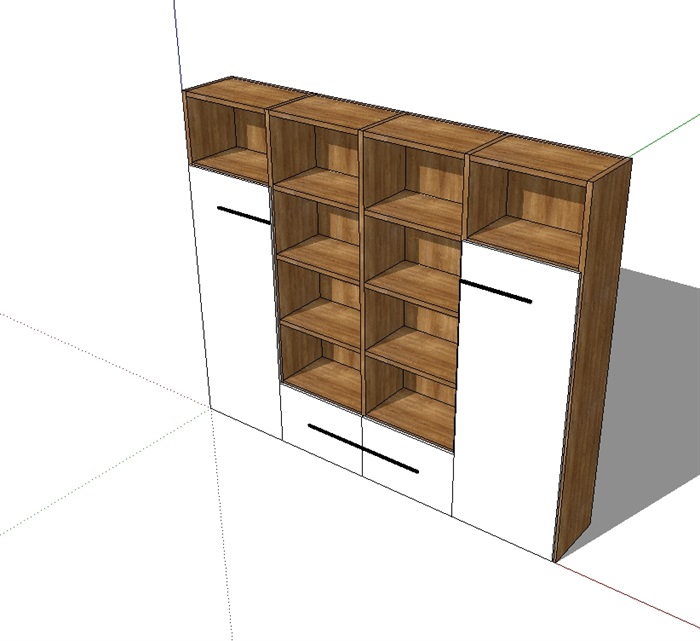 储物柜独特详细设计su模型(2)