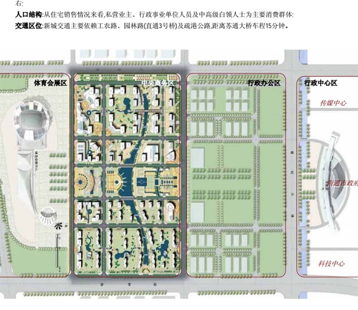 某市中央商务区修建性详细规划设计pdf方案(3)