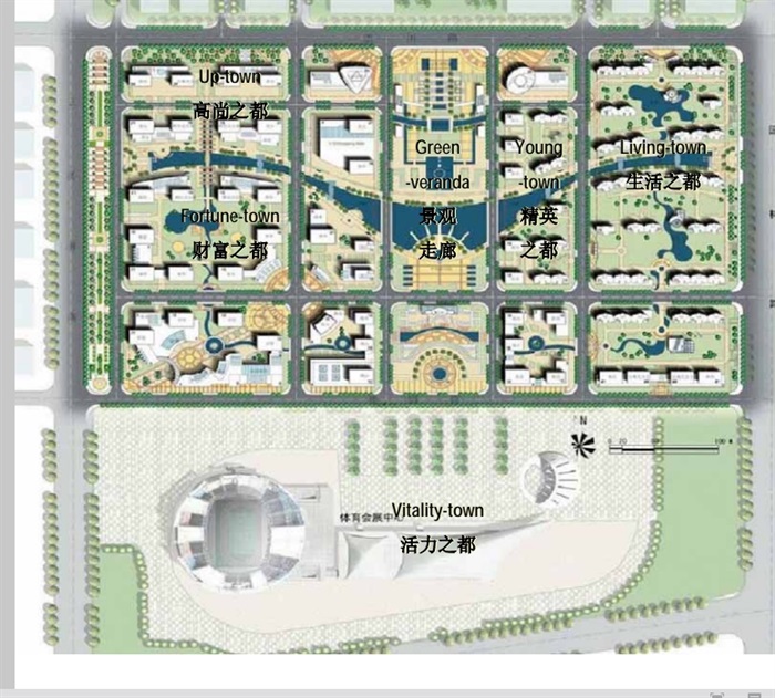 某市中央商务区修建性详细规划设计pdf方案(7)