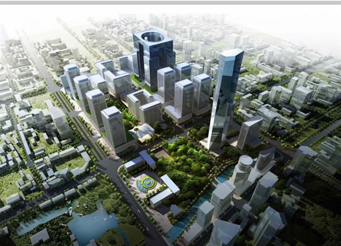 某主城中央公园及CBD核心区规划及城市设计pdf方案(3)