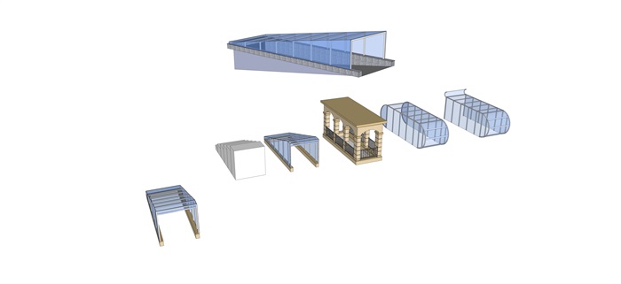 7个地下车库入口方案ＳＵ模型(3)