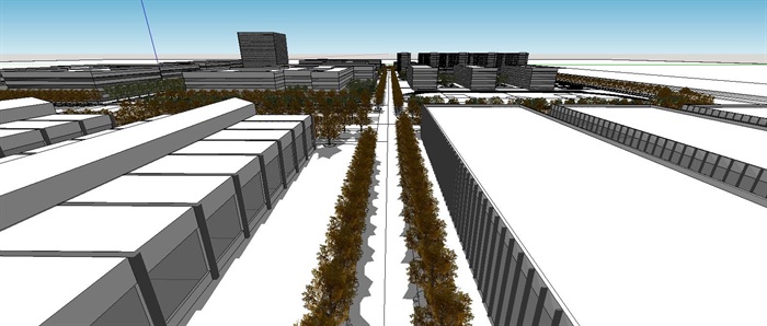 详细完整工业园区建筑设计su模型