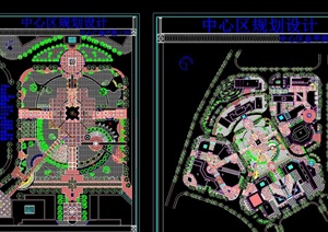 某详细市中心区广场规划设计cad方案图