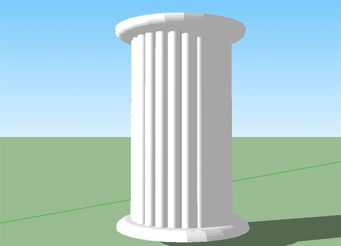 26种不同的欧式柱子素材设计su模型(7)