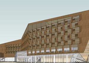 现代高端养生商务酒店概念方案设计SU(草图大师)模型