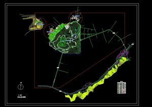 一个修仙岛的规划设计cad方案