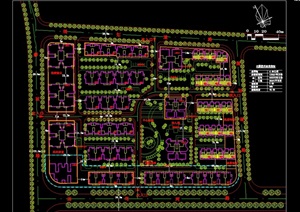 紫阳房管所住宅规划设计cad方案图