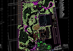 水乡农业生态园平面规划设计cad方案图