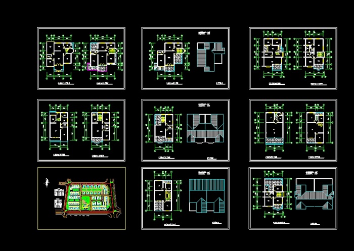 城镇居民点住宅规划设计cad方案(3)
