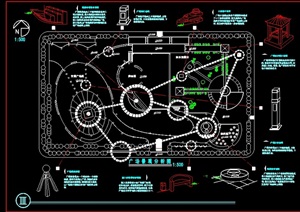 某现代风格详细广场规划设计cad方案图