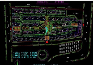 花园住宅小区设计cad总平面布置