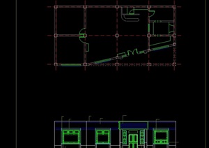 现代旧城改造沿街建筑cad立面方案