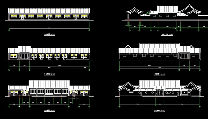 古典中式四合院建筑设计cad方案(1)
