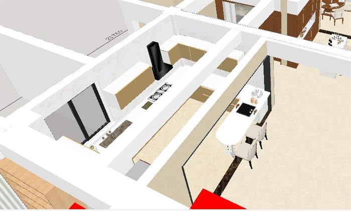 现代风格家具展示中心装潢方案SU模型(7)