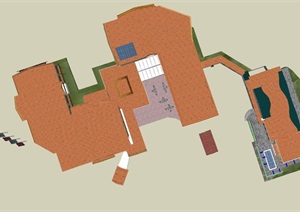 巴伐利亚酒店建筑设计方案SU(草图大师)模型