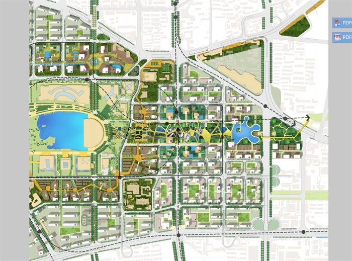 某市文化中心周边地区城市设计pdf方案(2)