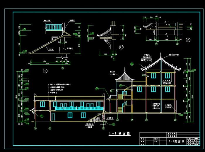 斯古拉寺建筑设计cad方案(3)