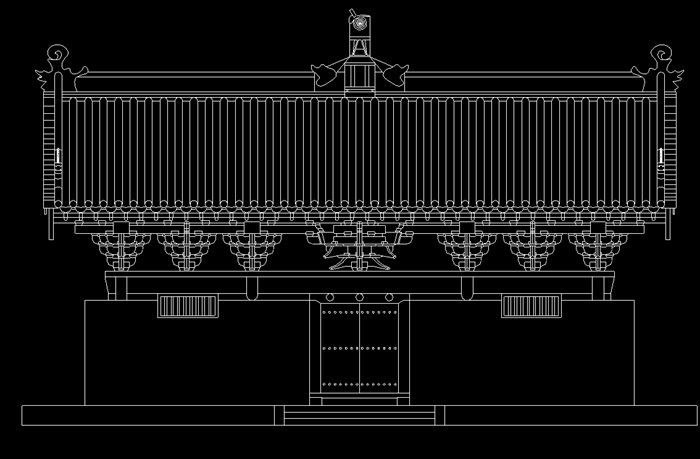 古建测绘寺庙建筑设计cad方案(1)