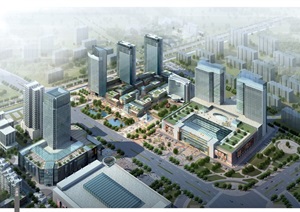 某核心区扬州商城商圈规划设计jpg方案