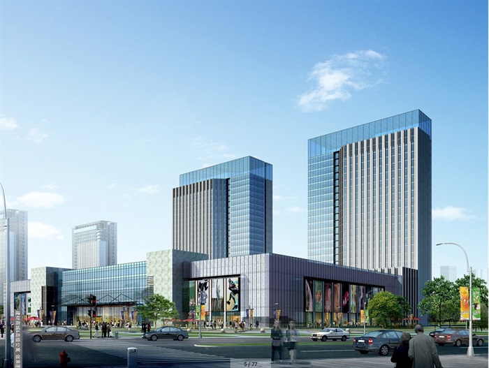 某核心区扬州商城商圈规划设计jpg方案(4)