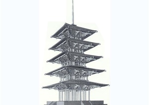 木结构塔建筑jpg方案