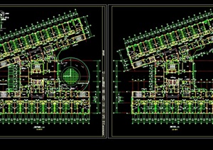 保定市第一中心医院详细建筑设计cad平面图