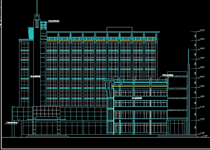 某综合楼建筑设计cad方案图(1)