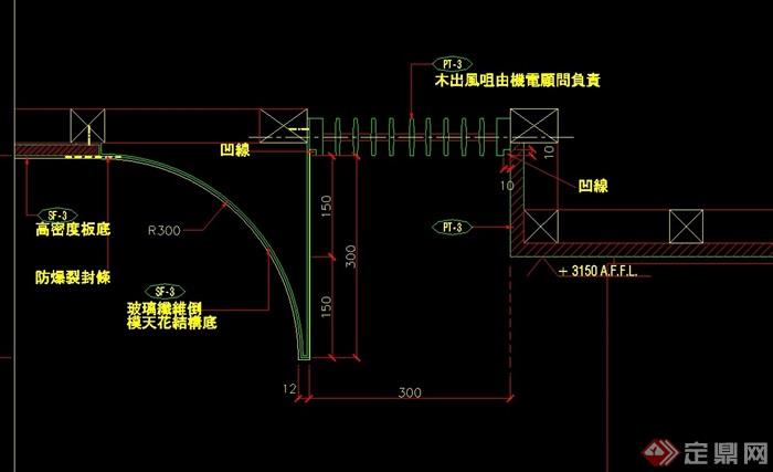 深圳经典酒店中餐厅设计cad施工图（含实景）