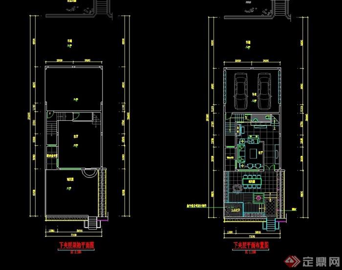 某现代室内住宅空间设计cad方案