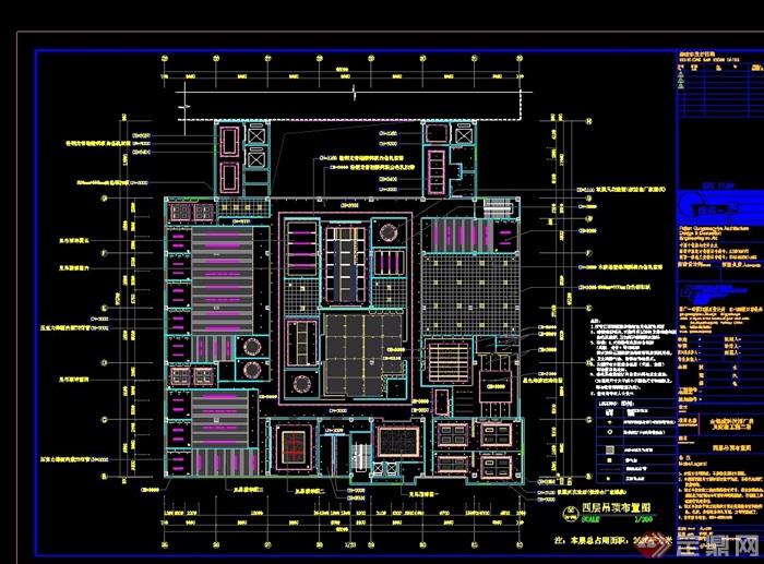 金德科技办公空间详细设计cad施工图丶带效果图