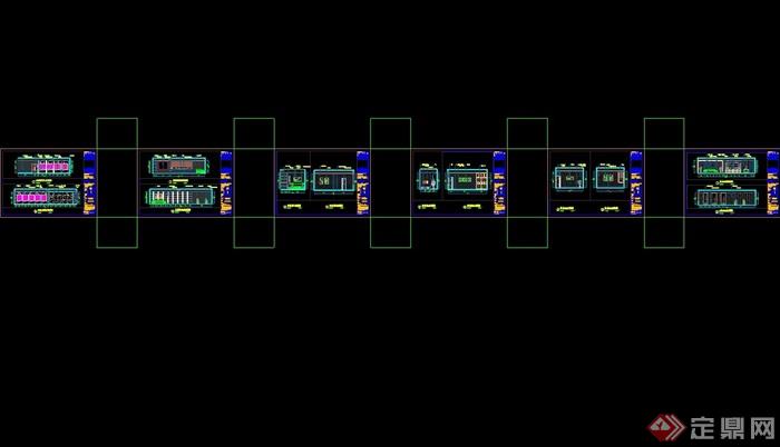 金德科技办公空间详细设计cad施工图丶带效果图