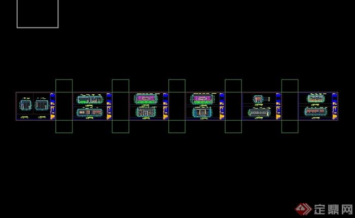 金德科技办公空间详细设计cad施工图丶带效果图