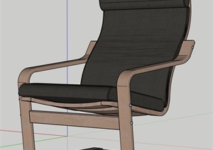 宜家躺椅详细设计SU(草图大师)模型