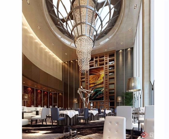某现代金桥商务大酒店室内设计jpg方案及效果图