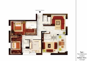 摩洛哥拉巴特巴布巴哈尔住宅室内设计jpg方案