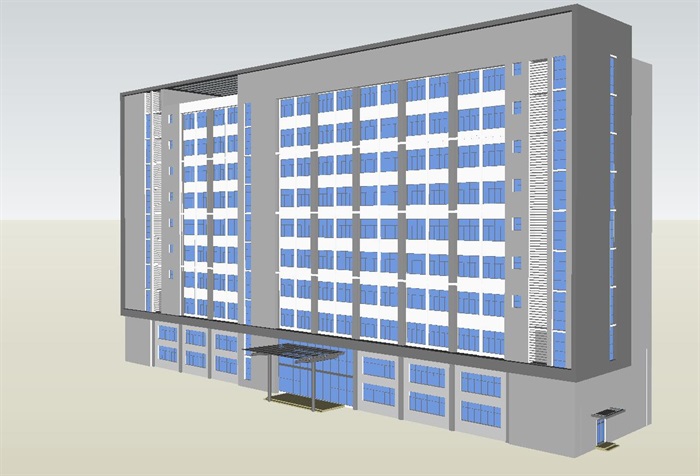 14个办公楼建筑设计方案ＳＵ模型