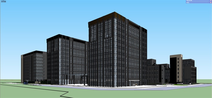 15个办公楼建筑设计方案ＳＵ模型