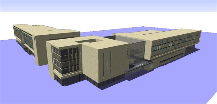16个工业厂房建筑设计方案ＳＵ模型