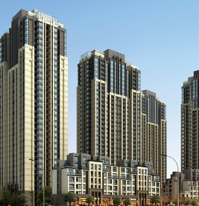 新古典风格重庆总部城建筑方案 ＳＵ模型（附ppt方案文本）(8)