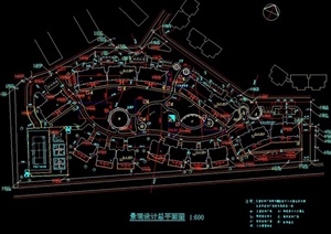 万科城市花园部分住宅景观设计cad施工图