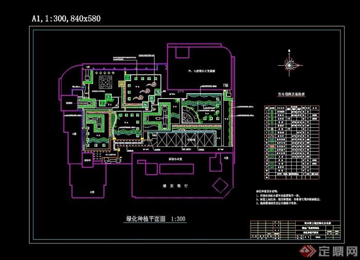 杭州涌金广场花园全套设计cad施工图