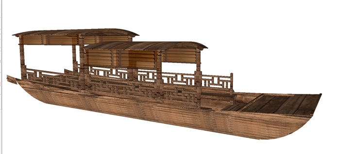 乌镇游客观光船ＳＵ模型(1)