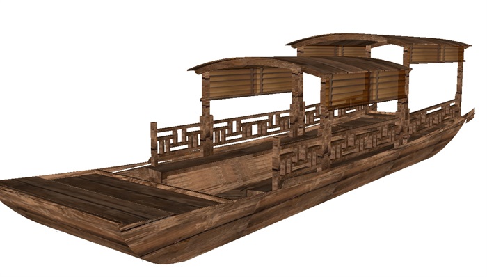 乌镇游客观光船ＳＵ模型(2)