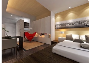 某现代住宅详细室内装饰空间设计cad施工及效果图