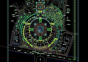 某现代详细的广场景观工程CAD全套施工图