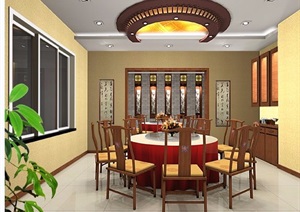 大型中餐厅室内装修图及效果图