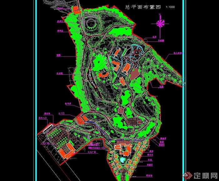 绵阳西山公园的图纸图片