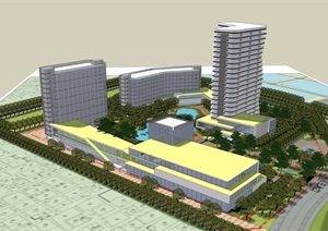 东莞龙湾商业酒店及住宅楼综合建筑设计jpg方案